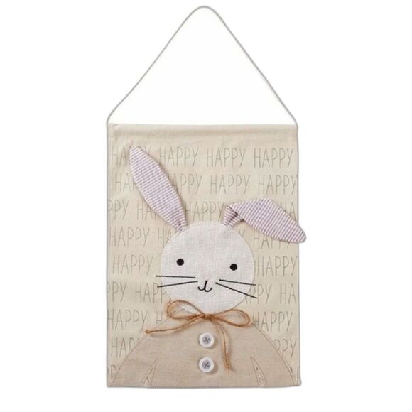 New Mud Pie Bunny Easter Spring Door Hang - Picture 1 of 8